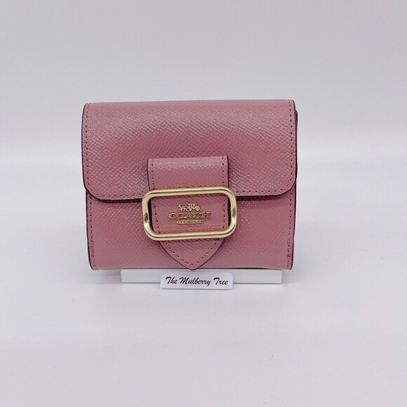 Coach CE671 Morgan Small Leather Wallet Dusty Rose NWT Org $228 - Picture 1 of 11